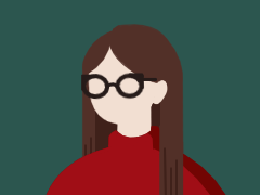 simple profile-pic style digital illustration of Joanna